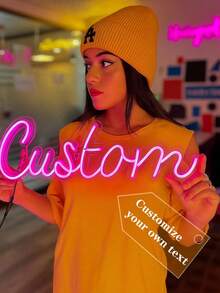 定制霓虹灯名字牌，婚礼装饰，霓虹灯名字灯，儿童LED霓虹灯，个性化礼物，卧室装饰，家居装饰USB LED灯，生日礼物，婴儿房标牌，婴儿房字母灯，儿童房装饰，男女皆宜的独特理想礼物，儿童节，父亲节，毕业典礼，婚礼，乔迁之喜，客厅，卧室，办公室，茶室，家居，浴室 - 彩色 - 查看 3