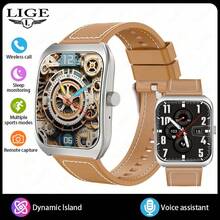 LIGE全新智能方形曲面屏手表，拥有100多种运动模式、多种自定义表盘、天气预报、来电显示、信息提醒、运动记录、生理期提醒、生活防水等功能，是一款时尚多功能女士运动智能手表。 - 黑色 - 查看 13