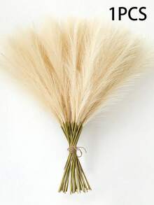 40/30/25/15/20/10/5 片米色人造蒲苇，高 20.47 英寸/52 厘米。稻草人用芦苇制成高大蓬松的丝绸人造蒲苇花。芦苇草人造植物波西米亚风格装饰，可用于婚礼派对装饰、花园装饰、房间装饰、家居装饰、秋季装饰、卧室装饰、婚礼装饰、万圣节装饰、假植物、客厅装饰。 - 米色 - 查看 10