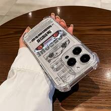 Funda para teléfono con diseño del  911 GT3 RS, compatible con teléfonos ,  17,  16 Pro Max,  15 Pro Max,  13 y  12. Fabricada en TPU, ofrece protección contra golpes y caídas. Ideal para amantes de los coches, un regalo perfecto para cumpleaños y fiestas, o para demostrar tu pasión por los coches deportivos. - transparente - Ver 3