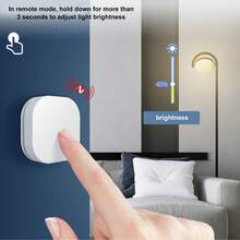 Interruptor Inteligente Inalámbrico de ABS, Control Remoto de Luz con Distancia Efectiva 25M, Compatible con Zigbee y Tuya, Configura Temperatura de Color y Escenas Inteligentes con un Toque - Blanco - Ver 10