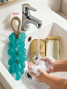 1pc Dopamine Grape Soap, 7 Colors Portable Hand Beauty Cleansing Soap, Grape Scented Soap - Hand Repair Savior For Dry, Rough Skin In Autumn/Winter, 3-In-1 Hand Wash Soap To Keep Hands Clean, Lightly Scented, And Maintain Soft Skin - Multicolor - View 15