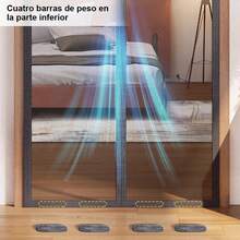 Cortina Antimosquitos Magnética Novedad Verano, Sin Agujeros con Pegamento Integrado, Indispensable en el Hogar, Dos Colores y Dos Tamaños Disponibles - Gris - Ver 10