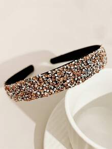 2pcs Rhinestone Headbands For Women, Minimalist Wide-Banded Non-Slip Hair Accessories, Elegant & Versatile For Daily Use, Hair Band, Hair Hoop