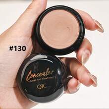 QIC 中等至全覆盖遮瑕膏 - 哑光效果，适合所有肤色，隐藏疤痕和暗斑，持久，植物配方，多色，小巧尺寸，适合随时随地化妆圣诞节冬季毕业生日假期春夏季 Y2K 时尚化妆化妆品派对海滩旅行露营户外学校校园旅行节日礼物玫瑰女孩礼物角色扮演最佳色彩魅力氛围面部化妆 - 黑管多色 - 查看 15