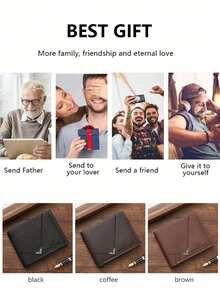 男士PU皮短款钱包，时尚格纹软钱包，大容量多卡位，可容纳大额钞票，简约零钱包，可放置信用卡/借记卡、身份证、照片，商务休闲两相宜，是男士生日或送给伴侣的理想礼物，也适合青少年、夏季休闲、户外运动、度假、毕业典礼、生日装扮、正式/商务场合，同时也是情人节的绝佳选择。 - 彩色 - 查看 6