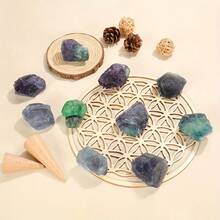 Peacock Stone Raw Crystal - Electroplated Brass Mineral, For Energy Healing, Spiritual Growth, Home Altar, Unique Rainbow Decor - Multicolor - View 1