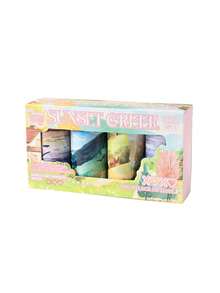 4 rouleaux/boîte Ensemble de rubans en PET imperméables de style de peinture à l'huile pastorale décontractée, avec différents motifs de paysages pastoraux imprimés en grand format. Utilisés pour la confection de matériaux de décoration de cahier, de paysage et de cadeaux pour les amis à la rentrée scolaire - Multicolore - Voir 18