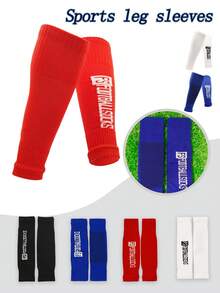 1双 FS字母针织透气柔软弹力运动腿套 - 彩色 - 查看 1