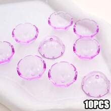 beadia 10pcs 22mm Acrylic Transparent Bell Caps, Jellyfish Bell Covers, DIY Keychain, Pendant, Phone Strap Accessories, Multi-Color Options, Suitable For DIY Wind Chimes, Car & Home Decor Crafts, Bead Caps, DIY Jewelry Making Materials And Craft Supplies - Wind Chime Cover - View 9