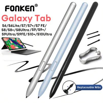 Stylus S Pen For Sa/Msung Galaxy Tab S6/S6 Lite/S7/S7+/S7 FE/S8/S9/S10+/S10Ultra Series With Reaplacement Nibs (No Bluetooth)