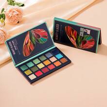beauty glazed 18 Colors Eyeshadow Palette, Matte, Pearl, Glitter Eyeshadows, Butterfly Pattern, Rich Colors, Velvet Texture, High Pigmentation, Long-Lasting Waterproof Makeup Palette - #B110 - 查看 6