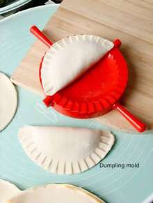 1pc Multifunctional Plastic Manual Dumpling Mold - Dumpling Press And Pie Mold, Homemade Dumpling/Chive Pie/Pastry Shaping Tool, Essential Kitchen Gadget, Easy To Use And Non-Stick