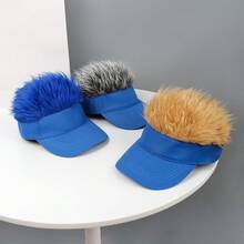 Wig Baseball Cap Combo, Funny Landlord Hat, Hip Hop Style