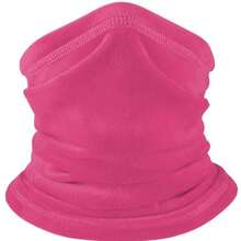 Fleece Neck Warmer - Windproof Winter Neck Gaiter Face Mask, Unisex - Multicolor - View 8