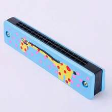 16-Hole Wooden Cartoon Harmonica, Creative Musical Instrument For Beginners, Toy Mouth Organ - Multicolor - View 7