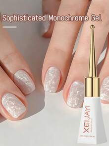 XEIJAYI 1Pc 10Ml Gel Nail Polish, Semi-Permanent & Soak Off, Led Art Tools For Home & Manicure Salon Use, Women Gift For Home Salon - White - View 9