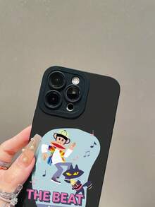 Paul Frank Licensed Monkey Eye Black Phone Case, Full Body Shockproof Camera Protection, Design Compatible With IPhone 13/14/15/16/17 Pro Max - Multicolor - View 3