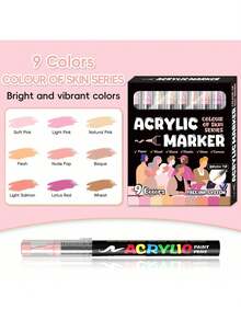 Sistema de tinta gratis Flysea de 9 colores/set, 81 colores en varios juegos de colores, nuevo lanzamiento de mejor calidad y mejor sensación de escritura, especialmente para pintores profesionales - Multicolor - Ver 4