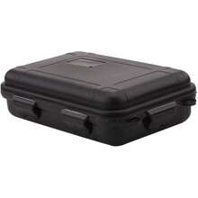 FILFEEL - Caja de plástico a prueba de golpes para exteriores, caja de supervivencia hermética, caja de transporte pequeña (S-naranja) - Negro - - Ver 4