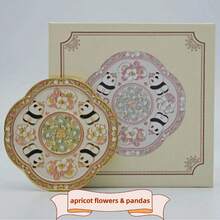 CHIGO 75mm 便携式圆形化妆镜礼盒装（熊猫、麻雀、鱼、兔子图案），适合日常使用 - 非常适合作为派对礼物、生日礼物、圣诞礼物、节日礼物或情人节礼物！ - 黃色 - 查看 5