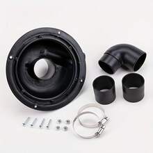 1pc Vacuum Dust Separator Cyclone Separator Lid With Elbow, Woodworking DIY Easy To Install Cyclone Cover Dust Collector, Reusable Cyclone Separator Cover For Replacement Spare Part For Dust Collection Systems