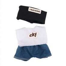 ملابس دمية قلادة بطول 17 سم، طقم جينز متعدد الألوان جميل مع إكسسوار جيتار وأحذية، مناسب للتنسيق (الدمية غير مشمولة) - إكسسوارات الدمية مقاس 17 سم - مشاهدة 14