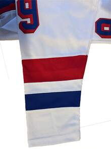 Men's 99 White Ice Hockey Jersey Casual Long Sleeved Embroidered Stitching V-Neck T-Shirt Party Sports Top