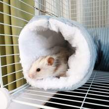 3pcs Sugar Glider Double-Layer Hammock, Ferret Hideaway Tunnel House, Pet Mat Combo Set, Suitable For Small Pets Like Sugar Glider, Hamster, Rabbit