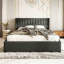 Bed Bases & Foundations - Grey + Linen + 180cm*200cm - View 1