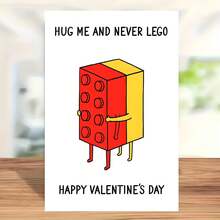 创意情人节贺卡，适合拥抱，永不分离情人节创意告白祝福卡，情侣情人节礼物，感谢卡（含信封），贺卡，祝福卡，空白卡片 - 套裝 - 查看 2