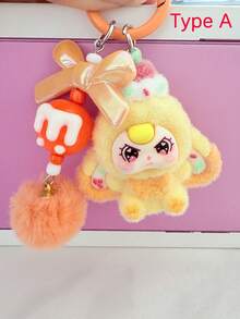 Cute Cartoon Animal Backpack Pendant - Flocked Resin DIY Phone Charm With Fluffy Ears And Vivid Face, Pink And Multi-Color Options, Durable Resin Material Suitable For Backpacks, Keys, Gifts For Women And Teens (Birthday, Valentine's Day) - Single Pendant Accessory, Backpack Decor, Playful Design, Charming Pendant, Decorative Keychain, Teen Accessory, Sentimental Gift, Kawaii Enthusiast, Bag Charm, Retractable Strap, Kawaii Fan - Multicolor - View 17