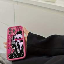 Funda de Teléfono de Película de Terror Scream, Compatible con iPhone 17 16e 16 15 14 13 12 11 Mini Pro Max Air X XR XSMAX 8 7 Plus, Funda Trasera de TPU Suave a Prueba de Golpes, Funda Protectora a Prueba de Golpes, Estilo Anime, Tema de Horror, Funda Protectora Flexible, Impresión UV, Usuarios de Smartphones, Entusiastas del Anime - Colores mixtos - Ver 6