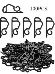 30/50/100pcs Multi-Purpose Holiday Light Clips, Christmas Light Clips, Outdoor Light Clips - Can Be Installed On Roof Tiles And Eaves - Suitable For Mini Lights, C6, C7, C9 Lights, String Lights, Icicle Lights - No Tools Required - Multicolor - View 12