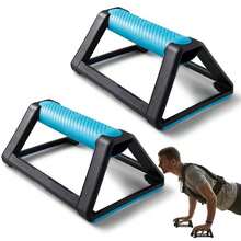 2pcs 110kg Pushup Stands, Non-Slip Fitness Training Power Strength Training Triangle Plank Push-Up Supports - Multicolor - View 1