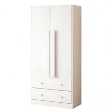 Wardrobe 70*40*170cm, Double Door Design, With Drawers And Shelves, White (Old SKU: LDB00307AAK) - 1 - View 4