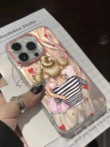 彩绘简约时尚防摔超柔软硅胶手机壳，兼容 17/17 Pro/17 Pro Max/16/15 XR/7/8/16 Pro Max/13/13 Pro Max/14 Pro Max、Galaxy S25/S25 Plus/S25 Ultra、A16/A36/A26/A56、S24 - 彩色 - 查看 4