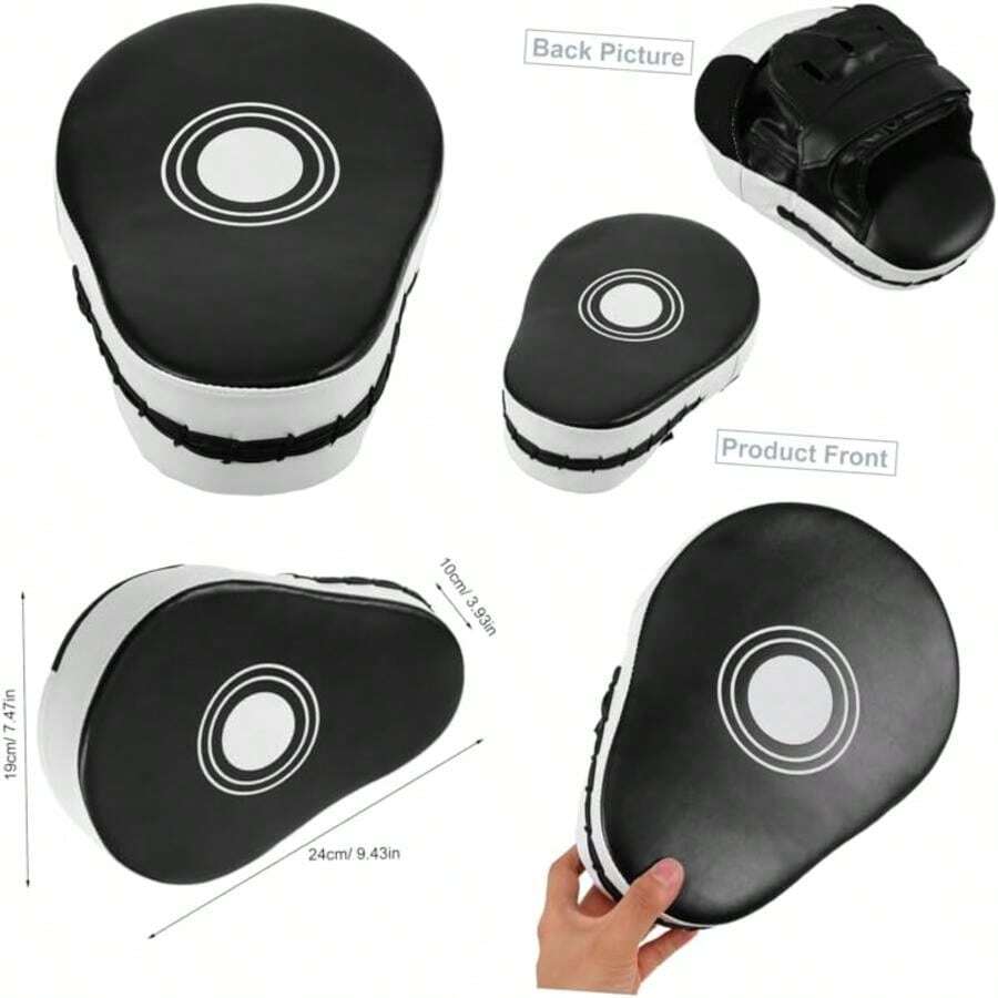 Balacoo Curved Boxing Mitts Pads Stable Grip Hand Target For Kickboxing Taekwondo Karate Lightweight Arts Training Equipment For Sparring(default) - Multicolor - Ver 1