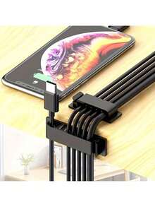 Eight Hole Single (Conventional Adhesive) Wire Fixing Clip - Self-Adhesive Wire Organizer