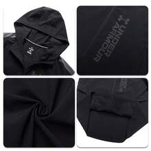 Under Armour Men's Woven Hooded Jacket UA OUTRUN THE STORM JACKET, Breathable Outdoor Casual Wear Top, Daily Outerwear, 1377486 - Black - View 5