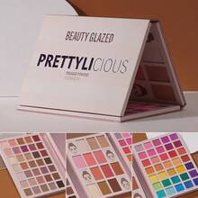beauty glazed 专业彩妆眼影盘，高显色度持久哑光及珠光眼影，防水彩色眼影 - 彩色 - 查看 4
