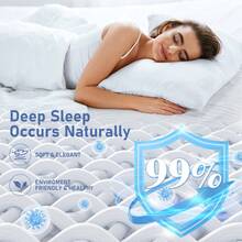 6 Inch Full, Twin Size Hybrid Mattresses In A Box | Medium Firm Feel Memory Foam And Individual Pocket Springs | Fiberglass Free Bed Mattress | Breathable | Upgrade - 白色 - 查看 2