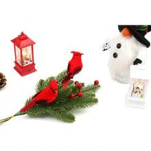 12 PCS Cardinals Clip On Christmas Tree Ornaments, Realistic Artificial Cardinals Birds Ornaments For Christmas Tree Wreath Centerpiece Decorations Crafts Christmas Decor Room Decor Party - 1 - 查看 4