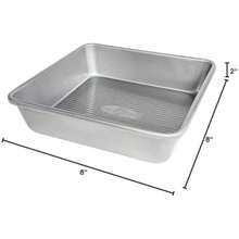 USA Pan Bakeware Sartén cuadrada antiadherente sin costuras, 8 x 8 x 2(Molde cuadrado sin costuras para tartas) - Multicolor - Ver 7