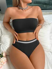 2pcs Women's Simple Wireless Seamless Bras, Comfortable Soft Sleep Bras - Multicolor - View 8