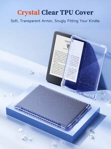1 Pc Clear Case Compatible With 6 Inch Kindle 2024 And 2022 Releases (11th Generation) ,Kobo Clara Colour,Kindle Paperwhite 12th Gen 2024- Ultra Slim Soft TPU Transparent Cover, Lightweight Protection - Multicolor - View 7