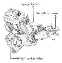 Palancas De Embrague Y Freno Universales 22mm Bomba De Freno - Negro - Ver 2