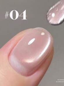 MISS SHAKA 10毫升秋冬美甲冰透明粉蓝玻璃珠猫眼凝胶指甲油超闪灯泡猫眼脚趾甲油美甲艺术美甲沙龙居家DIY美甲用品圣诞美甲 - 彩色 - 查看 13