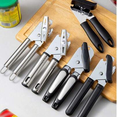 1 chiếc dụng cụ mở lon, mở chai, dụng cụ nhà bếp 3 trong 1, phù hợp cho người già và người có tay yếu, lưỡi dao bằng thép không gỉ, tay cầm mềm mại thoải mái, thiết kế cầm tay tiện dụng cho gia đình, nhà bếp, phòng ăn, ký túc xá, cắm trại, tiệc bãi biển, quà tặng Ngày của Cha, quà Giáng sinh.