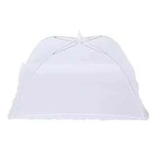 3/2/1 Pcs White Lace Food Cover, Foldable Dust-Proof Fly-Proof Umbrella Food Mesh Cover, Reusable For Dining Table, Kitchen, Picnic, BBQ, Party - White - View 5
